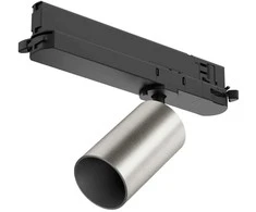 11,5W LED akcentinis šviestuvas LIGHT SHADOW į 3 fazių bėgelius, šlifuoto plieno sp., 3000K, DALI2