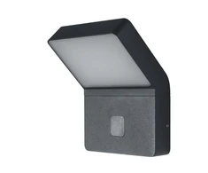 11,5W LED sieninis šviestuvas ENDURA STYLE WALL WIDE, su judesio davikliu, tamsiai pilkas, 3000K