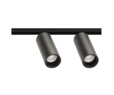 11,6W dvigubas šviestuvas į magnetines sistemas FIT 35 48V, 3000K, DALI, juodas