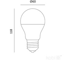 11W LED augalų auginimo lemputė PLANTY, E27, balta, 1200K