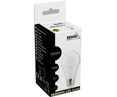 Bemko 11W LED lemputė, E27, 3000K, 220°