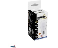 Bemko 11W LED lemputė, E27, 3000K, 220°, su šviesos jutikliu