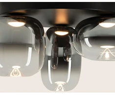 11W LED lubinis šviestuvas, juodos/pilkos sp., 3000K, 2615