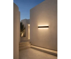 Sieninis šviestuvas 11W LED sieninis fasado šviestuvas, šviečia į viršų ir į apačią, kavos sp., 3000K, IP65, E546