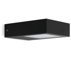 11W LED sieninis šviestuvas TREND FLAT 125, juodas, 3000K, IP55