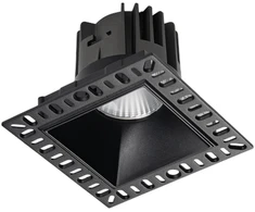 Ideal Lux 11W LED užglaistomas šviestuvas GAME, juodas, 3000K, 319674