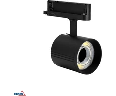 Bemko 12-40W LED akcentinis šviestuvas į 3 fazių bėgelį VASKO, juodas, 3000K