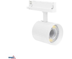 Bemko 12-40W LED akcentinis šviestuvas į 3 fazių bėgelį VASKO, baltas, 3000K