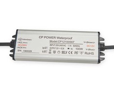 120W LED maitinimo šaltinis, 12V, plieno sp., IP67