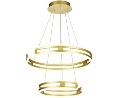 Lubinis šviestuvas 120W LED pakabinamas šviestuvas KIARA, aukso sp., 3000K, dimeriuojamas