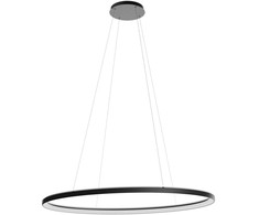 120W LED pakabinamas šviestuvas NOBU, juodas, 3000/4000K, dimeriuojamas, 01-3820