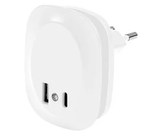 12,5W LED naktinis šviestuvas LUNETTA, baltas, 3000K, su šviesos jutikliu