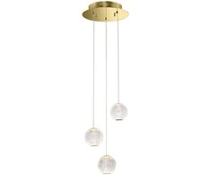 Italux 12,6W LED pakabinamas šviestuvas ROSARIO, aukso sp., 3000K