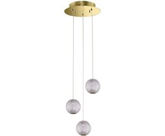 Italux 12,6W LED pakabinamas šviestuvas ROSARIO, aukso sp., 3000K