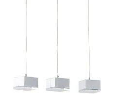 12,6W LED pakabinamas šviestuvas SETH, chromo sp./skaidrus, 3000K
