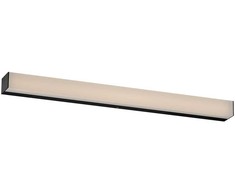 12,6W LED sieninis šviestuvas TASK, juodas, 3000/4000K, IP44, 60cm, 01-4565