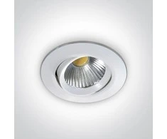 Bikuvalt 12W LED įleidžiamas pakreipiamas šviestuvas, baltas, 3000K, 11112/W/W