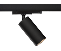 12W LED akcentinis šviestuvas į 3 fazių bėgelį PIPE, juodas, 4000K, T3986110N