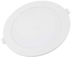 12W LED įleidžiama panelė, balta, 6000K, 170mm