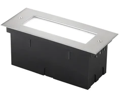 12W LED įleidžiamas į grindinį šviestuvas WALK, nikelio sp., 4000K, IP54