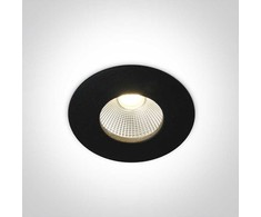12W LED įleidžiamas šviestuvas, juodas, 3000K, 10112P/B/W