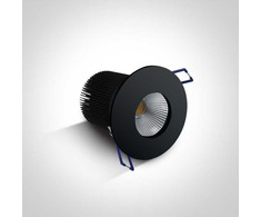 12W LED įleidžiamas šviestuvas, juodas, 3000K, 10112P/B/W