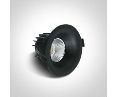 12W LED įleidžiamas šviestuvas, juodas, 3000K, 10112R/B/W