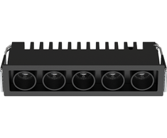 12W LED įleidžiamas šviestuvas, juodas, 3000K, S336