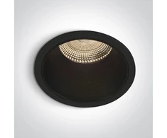 12W LED įleidžiamas šviestuvas, juodas, 3000/3500/4000K, 10112K/B/V