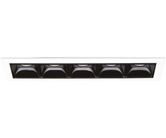 12W LED įleidžiamas šviestuvas LIKA, baltas korpusas/juodas reflektorius, 2700K, 341736