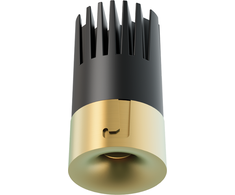12W LED įleidžiamas šviestuvas, matinės žalvario sp., 3000K, 25402