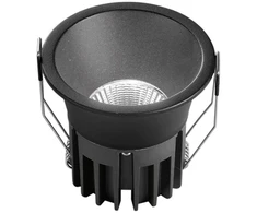 12W LED įleidžiamas šviestuvas QUARK, juodas, CCT