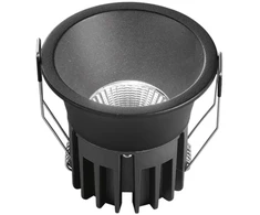 12W LED įleidžiamas šviestuvas QUARK, juodas, CCT