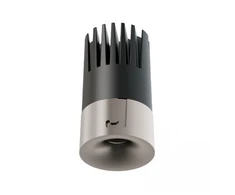12W LED įleidžiamas/užglaistomas šviestuvas, matinės sidabro sp., 2700K, 25401-27