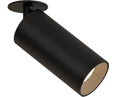 12W LED įleidžiamo montavimo akcentinis šviestuvas PIPE, juodas, 4000K, dimeriuojamas, E3986010NDT