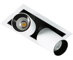 Lubinis šviestuvas Italux Įleidžiamas LED šviestuvas GL7117-2/12W 4000K WH+BL