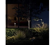 Bikuvalt 12W LED įsmeigiamas lauko šviestuvas ELFIC, tamsiai pilkas, 3000K, IP54, 90464