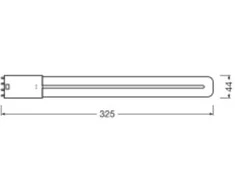 Ledvance 12W LED lemputė DULUX, 2G11, baltos matinės sp., 3000K