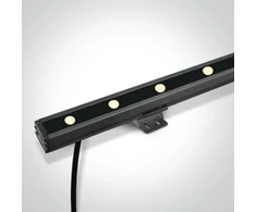 12W LED linijinis fasado šviestuvas, pilkas, 3000K/RGB, IP66, 7055A/RGBW