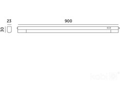 12W LED linijinis šviestuvas WL, baltas, 3000/4000/6500K
