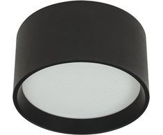 12W LED lubinis šviestuvas, juodas, 2700/3200/4000K, DALI, IP44, 25216
