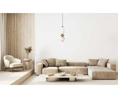 12W LED pakabinamas šviestuvas BALOS, juodos/baltos sp., 3000K