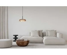 12W LED pakabinamas šviestuvas COLLE, juodos/geltonos sp., 3000K
