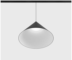 12W LED pakabinamas šviestuvas CONE į magnetinę sistemą IN_LINE, juodas, 3000K, 320mm