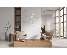 Lubinis šviestuvas 12W LED pakabinamas šviestuvas GANTI, aukso/baltos sp., 3000K