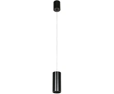 Lubinis šviestuvas Italux 12W LED pakabinamas šviestuvas MOLDES BIG, juodas, 4000K