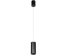 Lubinis šviestuvas Italux 12W LED pakabinamas šviestuvas MOLDES BIG, juodas, 4000K