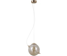 12W LED pakabinamas šviestuvas NOLA, aukso/gintaro sp., 3000K