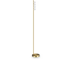 Ideal Lux 12W LED pastatomas šviestuvas PING PONG, žalvario sp., 3000K, 328324