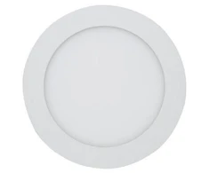 Bikuvalt 12W LED paviršinė panelė HOROZ, apvali, su maitinimo šaltiniu (3000K) šiltai balta